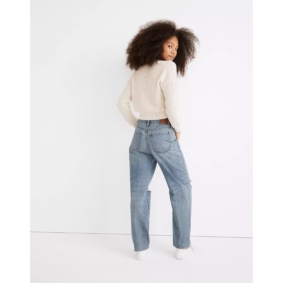 NEW Size W 24 Womens Madewell The Dadjean in Dustin "Destroyed Edition" Jeans - Picture 3 of 6